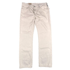 Levis Muddy Straight Jeans Mens 29x30 Beige Midweight Denim New with Tags